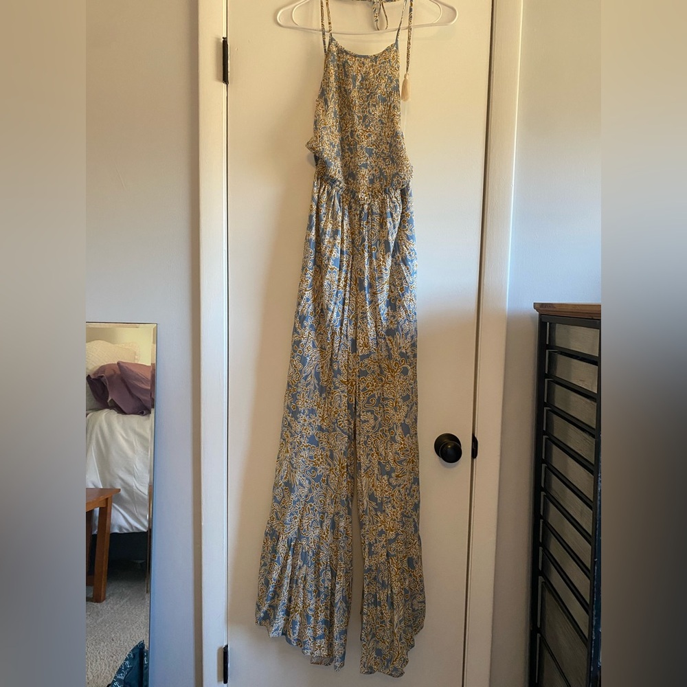 Lil Bees Bohemian Open Back One Piece Romper